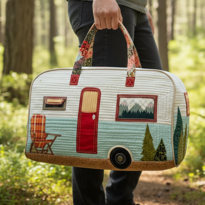 Vintage Camper Quilted Duffle Bag GFTOTP16158