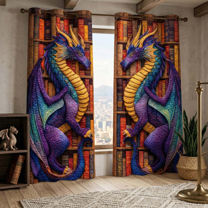 Amethyst Guardian Quilted Curtains GFTOQM3405
