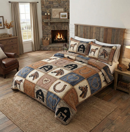 Farm Life 3-Piece Quilted Bedding Set GFTOTG2937