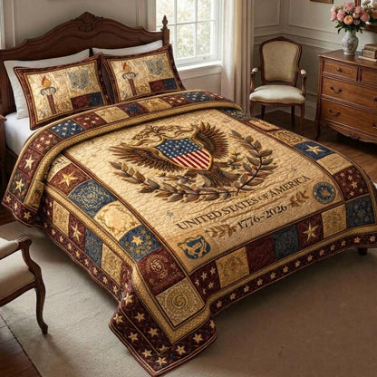 Heritage Patch 3-Piece Quilted Bedding Set GFTOMA10000