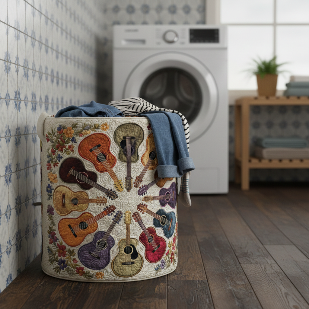 Funky Horse Quilted Laundry Basket GFTOTP12274