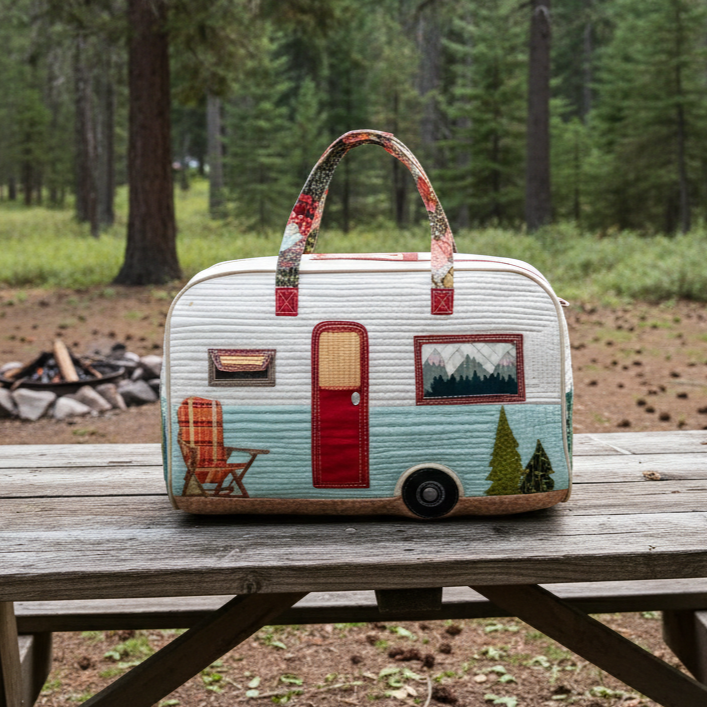 Vintage Camper Quilted Duffle Bag GFTOTP16158