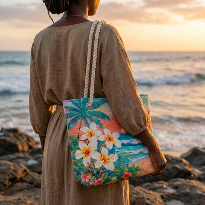 Tropical Vibe Quilted Beach Bag GFTOQA1523