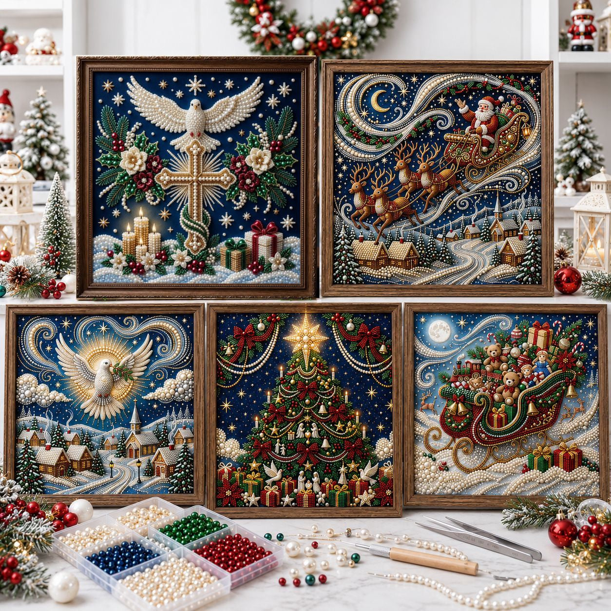 🔥 EARLY CHRISTMAS SALE 49% OFF - Christmas DIY Diamond Pearl Art Kit
