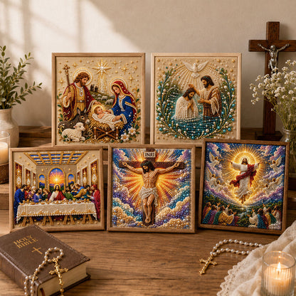 🔥 EARLY CHRISTMAS SALE 49% OFF - Life Of Jesus DIY Diamond Pearl Art Kit GFTOHNL3153