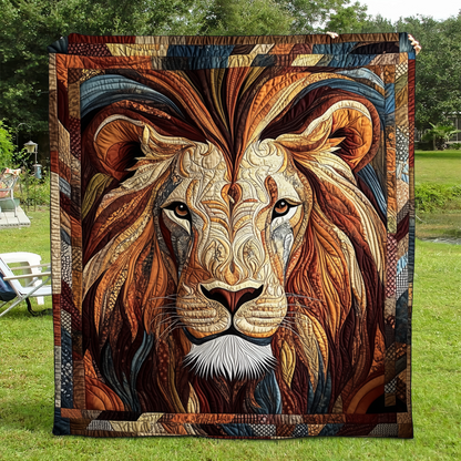Courageous Native Lion King Quilted Blanket LINL021