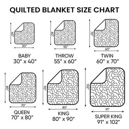 Pink Witch Ghost Gothic Quilted Blanket GFTOHNL1484
