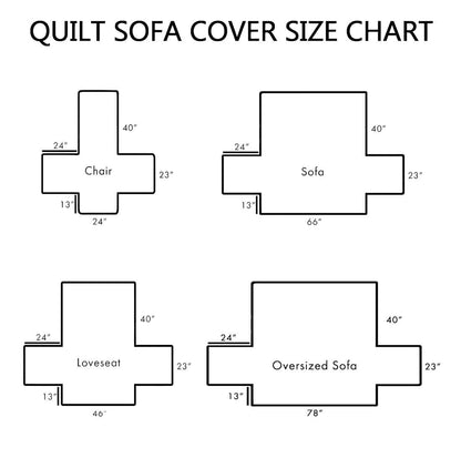 Festive Husky Quilted Sofa Cover GFTOMA6941