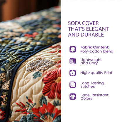 Festive Husky Quilted Sofa Cover GFTOMA6941