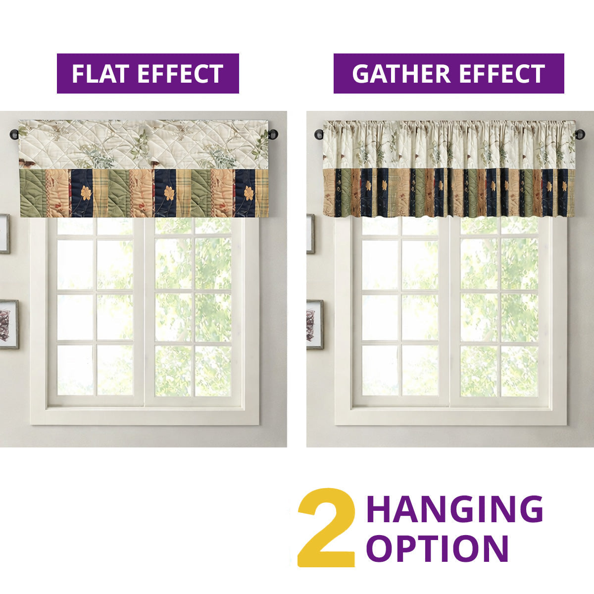 Prairie Horse Quilted Valance GFTOQM2324