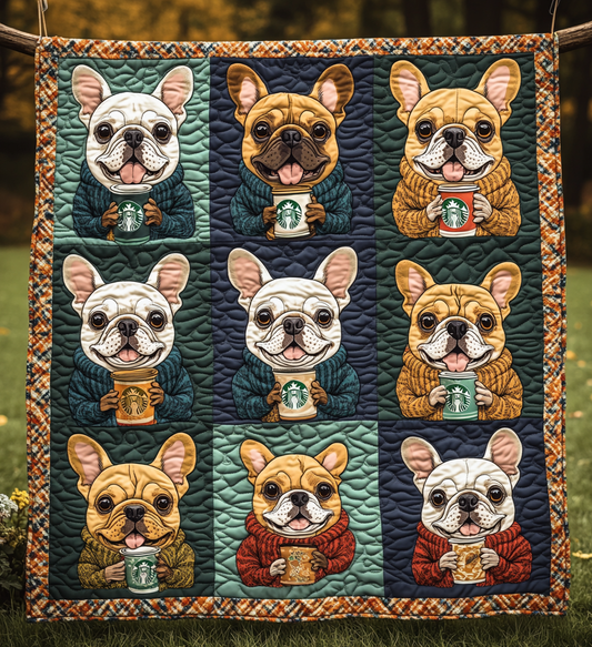 Vintage Bulldog Quilted Blanket NKL019