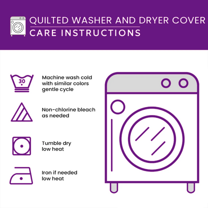 Hippie Van Quilted Washer and Dryer Cover GFTONT3923