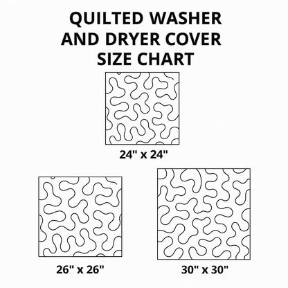 Guitar Circle Quilted Washer and Dryer Cover GFTOQM2177