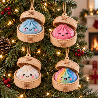 Winter Dumpling Felt Ornament Gift Set GFTOMA14715