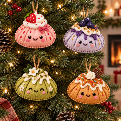 Christmas Squishy Felt Ornament Gift Set GFTOMA14718