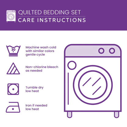 Mountain Ember 3-Piece Quilted Bedding Set GFTOHD14745