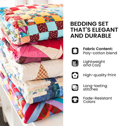 Scripture Cats Affirmation Quilt 3-Piece Quilted Bedding Set GDTONTD902