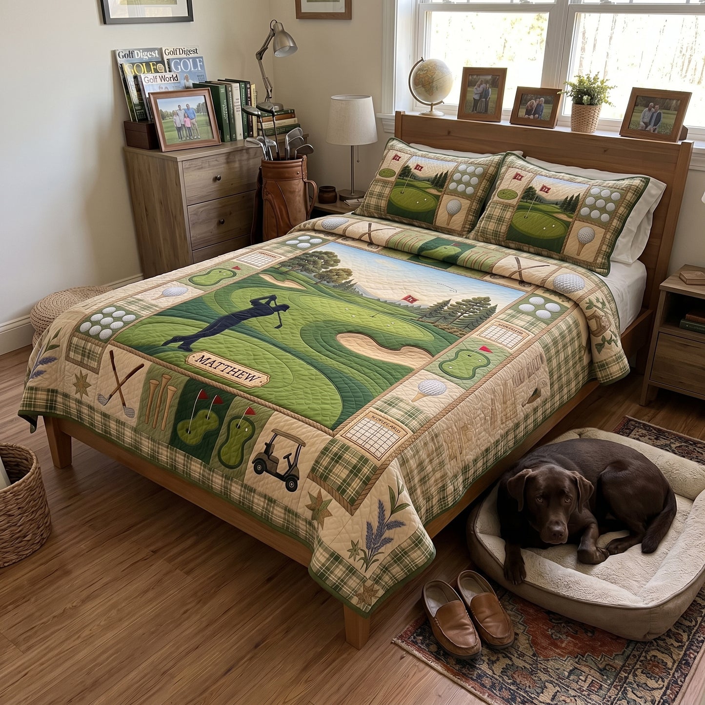 Swing Life 3-Piece Quilted Bedding Set QTCUZ GFTOMA11793