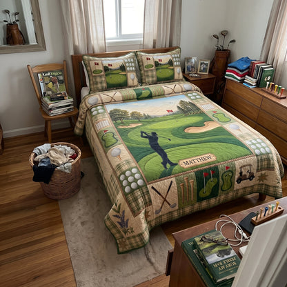 Swing Life 3-Piece Quilted Bedding Set QTCUZ GFTOMA11793