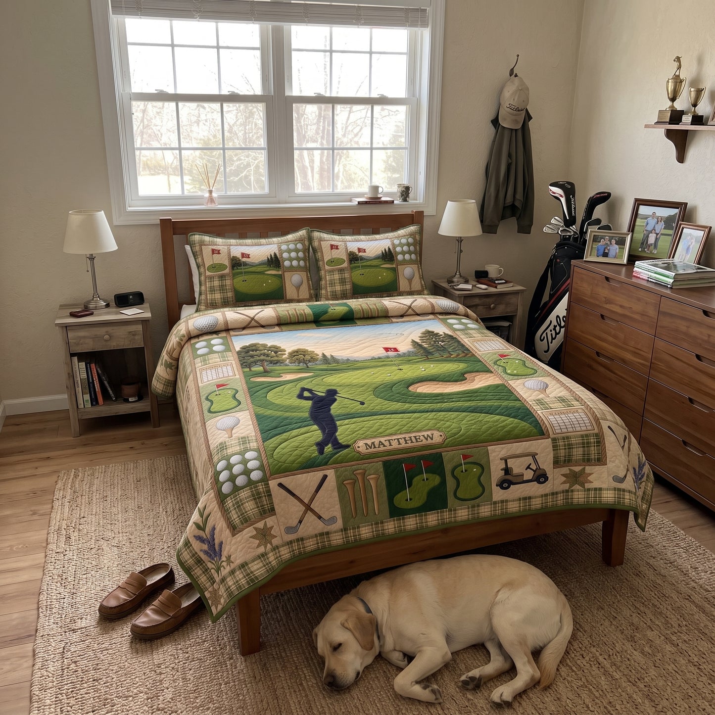 Swing Life 3-Piece Quilted Bedding Set QTCUZ GFTOMA11793