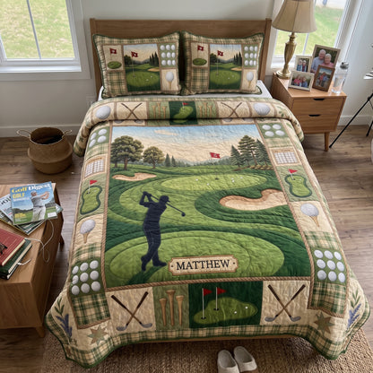 Swing Life 3-Piece Quilted Bedding Set QTCUZ GFTOMA11793