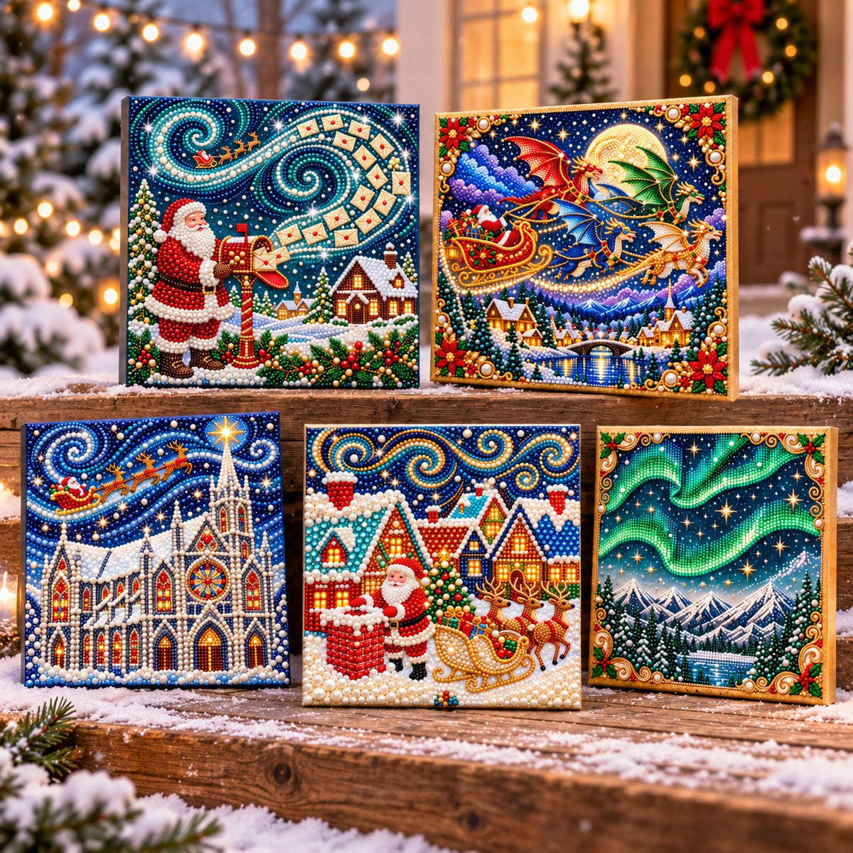🔥 EARLY CHRISTMAS SALE 49% OFF - Jolly Santa DIY Diamond Pearl Art Kit GFTONTD4112