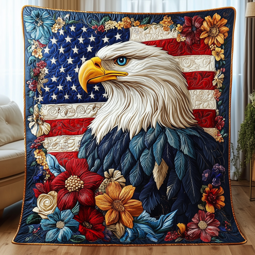 Noble American Eagle Quilted Blanket AENL012