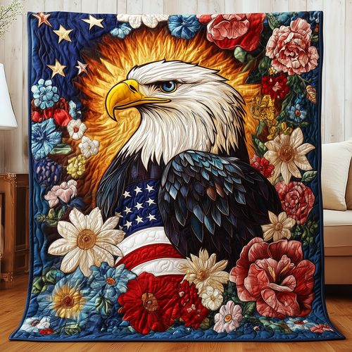 Noble American Eagle Quilted Blanket AENL007