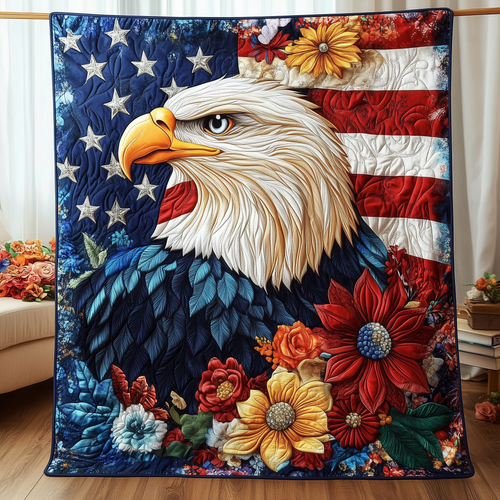 Noble American Eagle Quilted Blanket AENL009