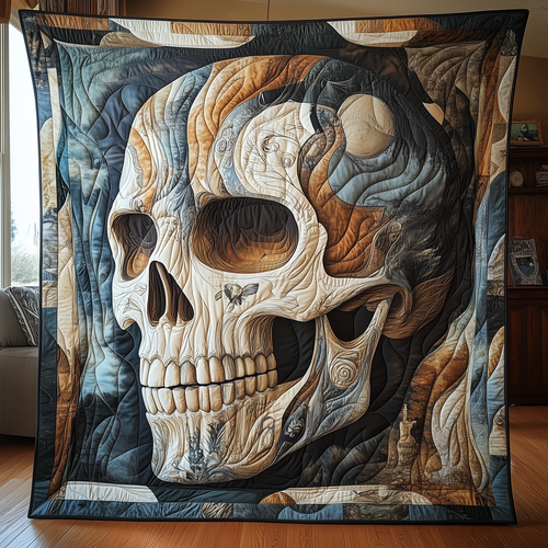 Eternal Solo Skull Quilted Blanket GFTOHD1847