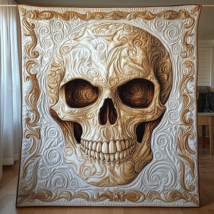 Golden Solo Skull Quilted Blanket GFTOHD1853