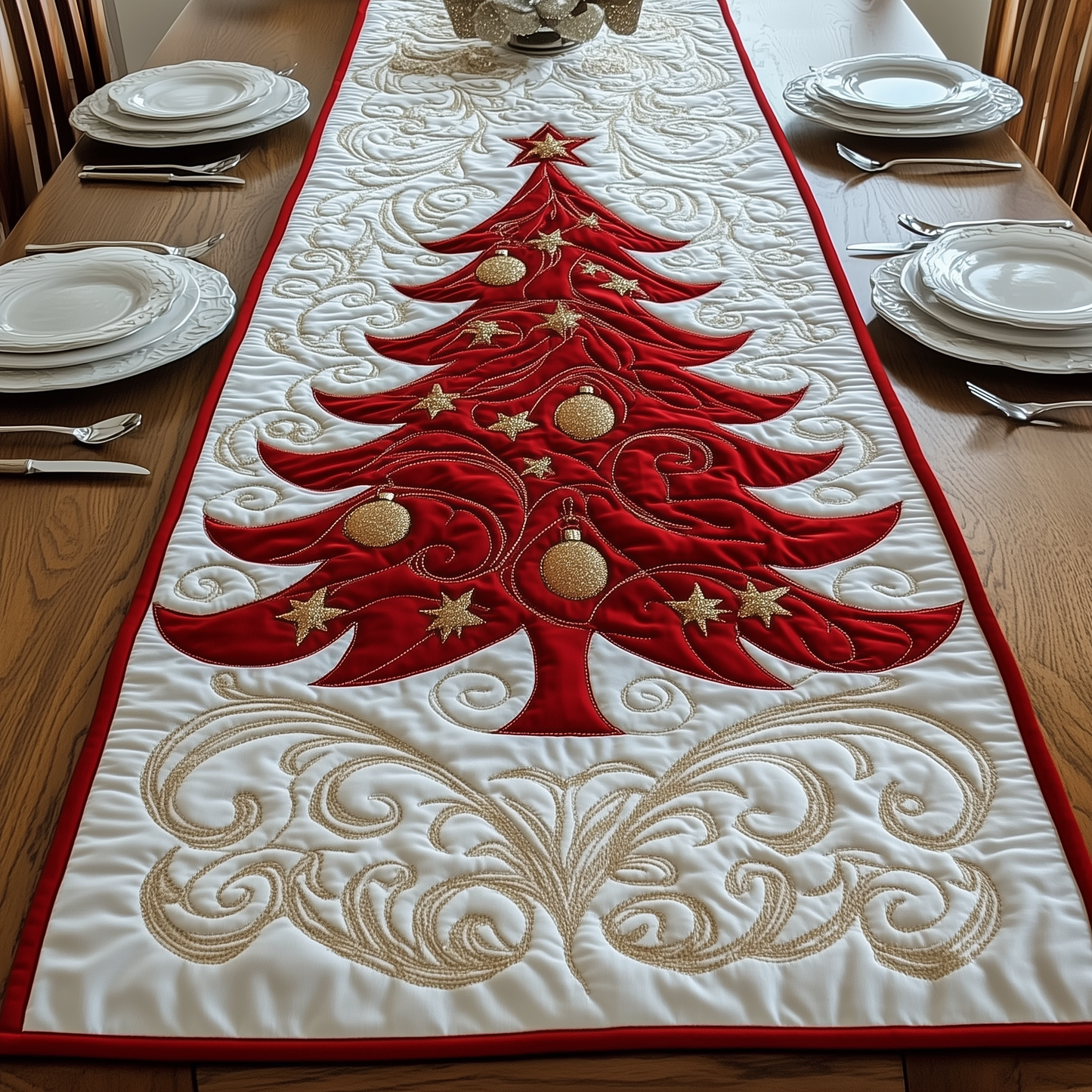 Evergreen Quilted Table Runner GFTOTG880