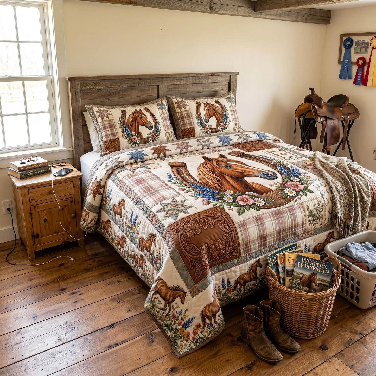 Western Soul 3-Piece Quilted Bedding Set GFTOMA11411