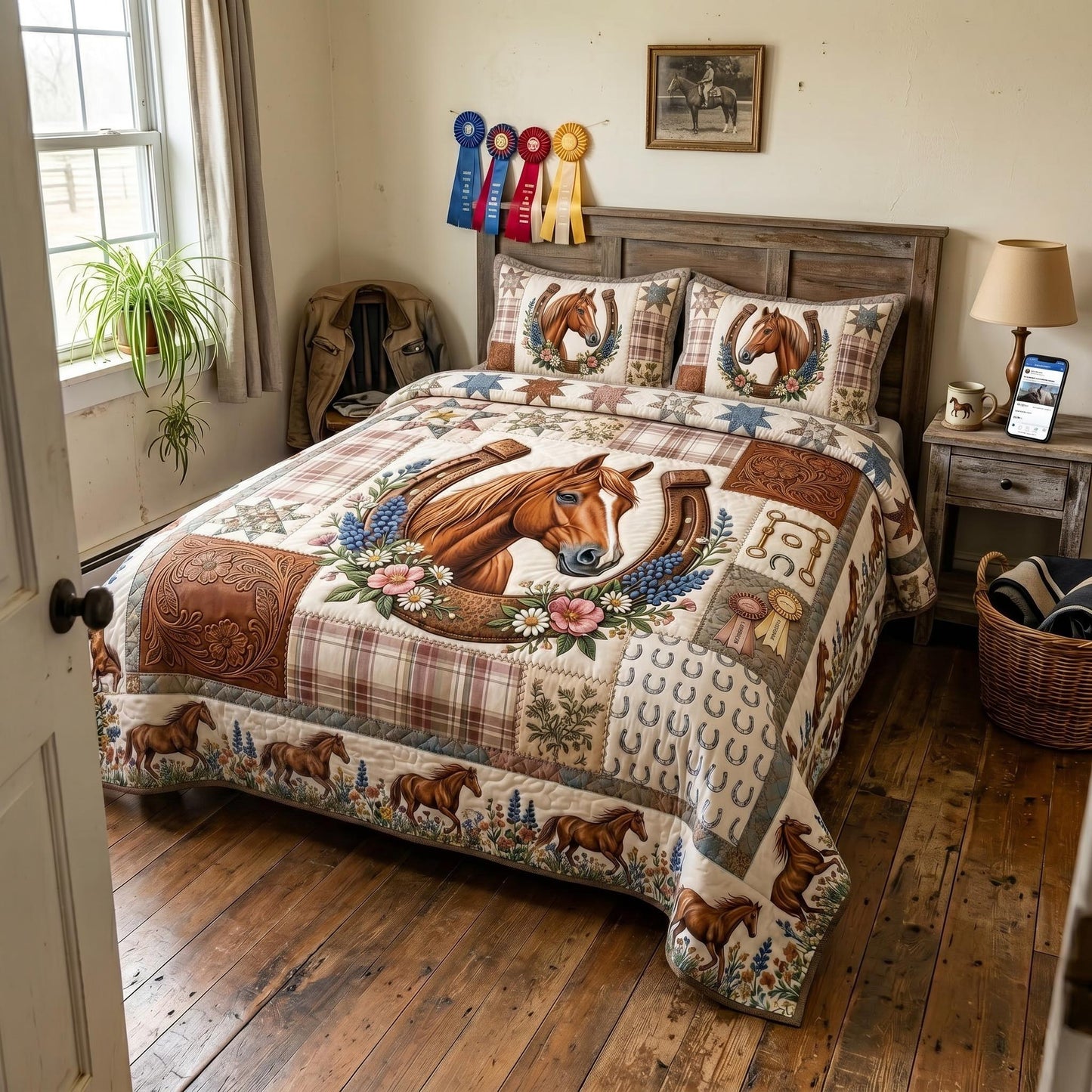 Western Soul 3-Piece Quilted Bedding Set GFTOMA11411