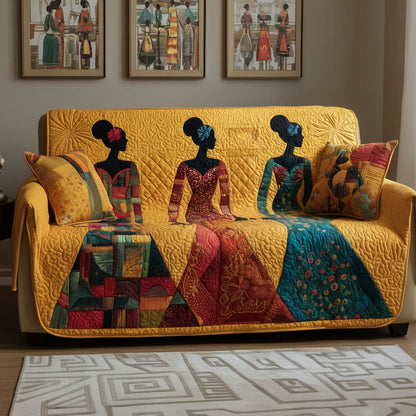 Melanin Quilted Sofa Cover GFTONT4848