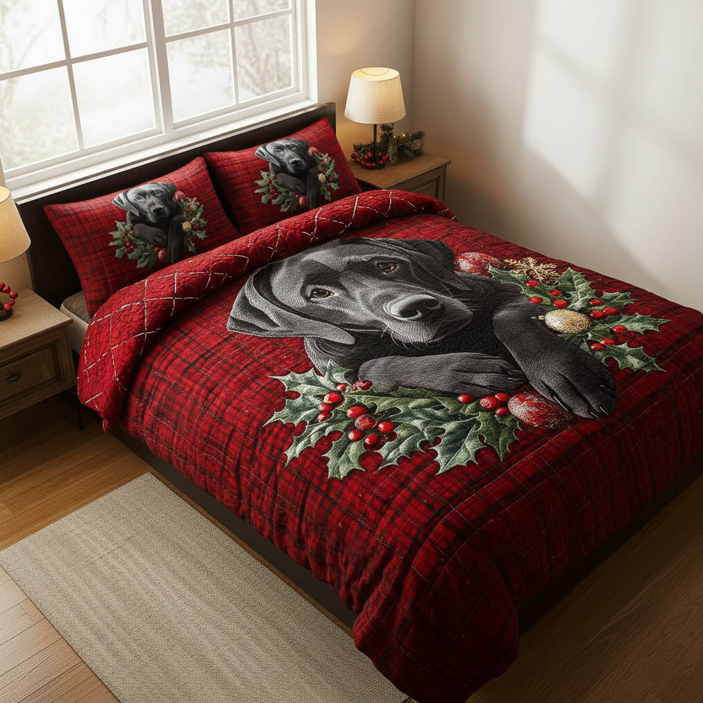Festive Labrador Duvet Cover Set GFTONT5123