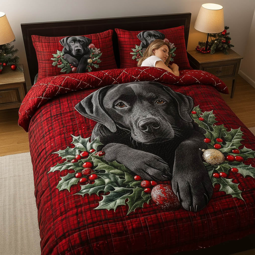 Festive Labrador Duvet Cover Set GFTONT5123