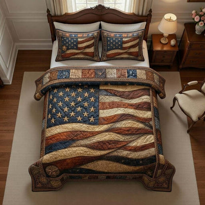 Heritage Patch 3-Piece Quilted Bedding Set GFTOMA9800