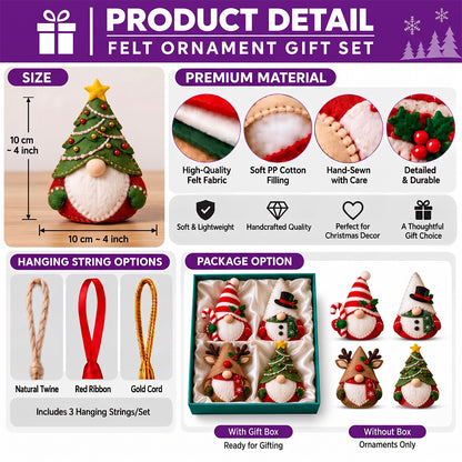 Cardinal Mail Felt Ornament Gift Set GFTOMA14705