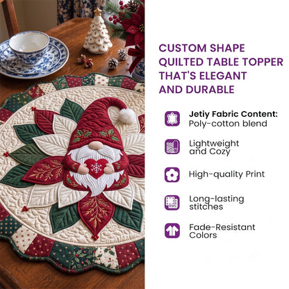 Garden Of Faith Custom Shape Quilted Table Topper GFTOHNL3473