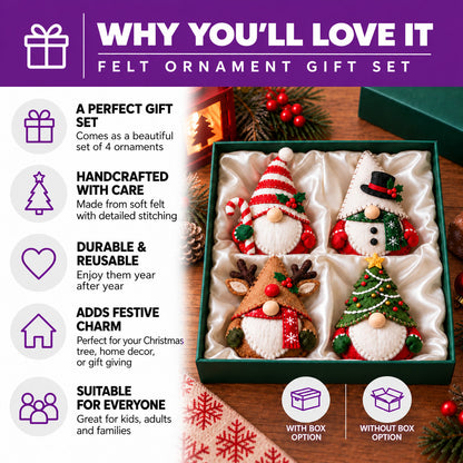 Cardinal Mail Felt Ornament Gift Set GFTOMA14705