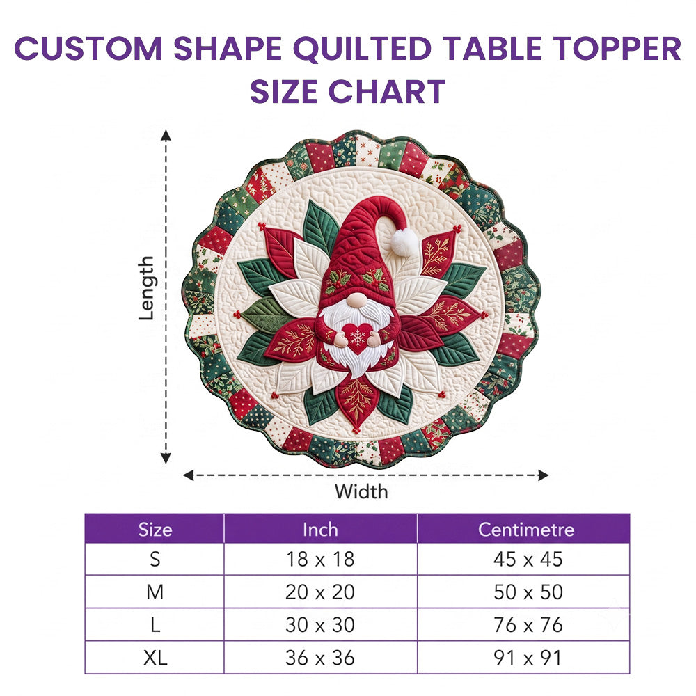Garden Of Faith Custom Shape Quilted Table Topper GFTOHNL3473