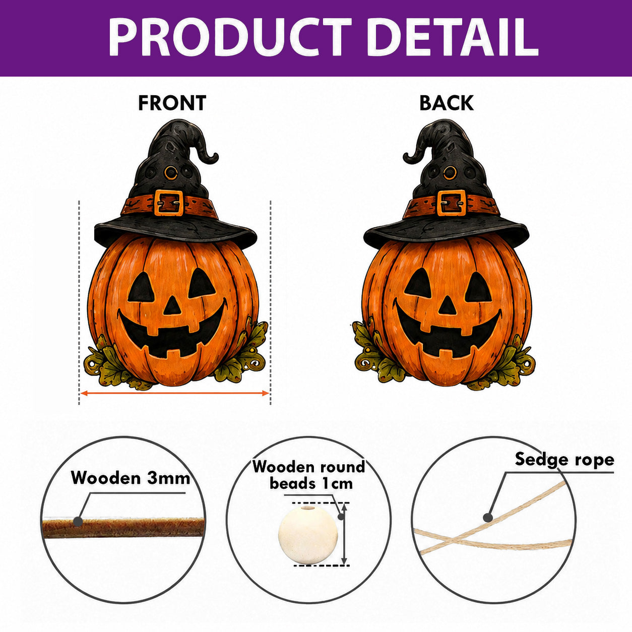 Gingerbread Custom Shape Wooden Garland GFTOMA14361
