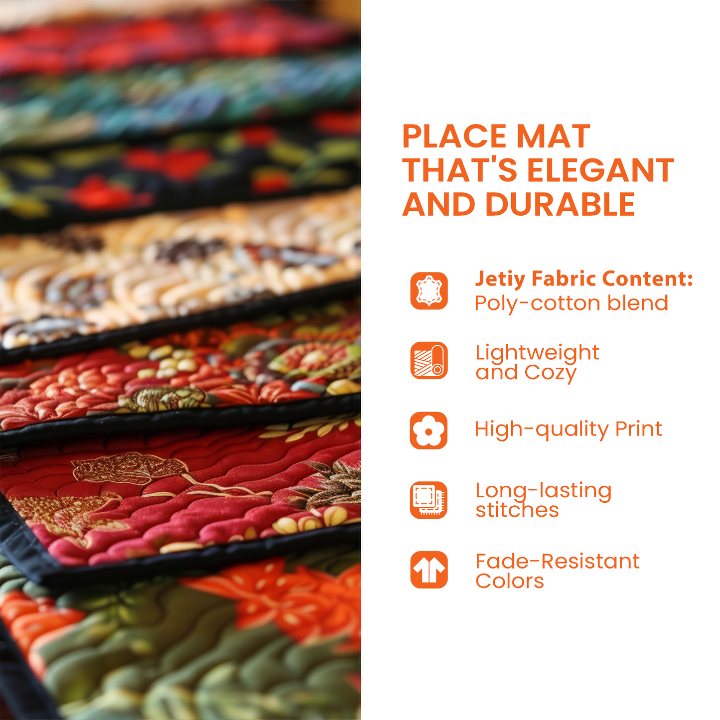 Love In Bloom Quilted Placemat GFTOAB3307