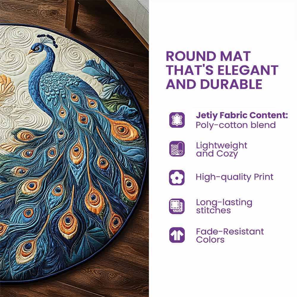 Rustic Train Quilted Round Mat GFTOHD7494