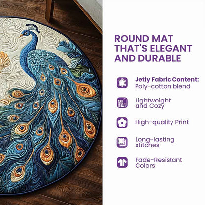 Rustic Train Quilted Round Mat GFTOHD7494