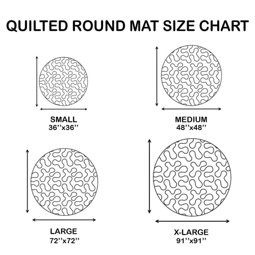 Christmas Odyssey Quilted Round Mat GFTOMA7250