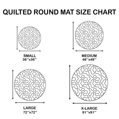 Celtic Cross Quilted Round Mat GFTOLAN1143