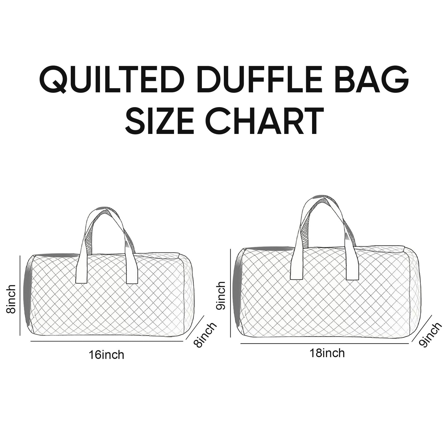 Floral Serenity Quilted Duffle Bag GFTOQA1804