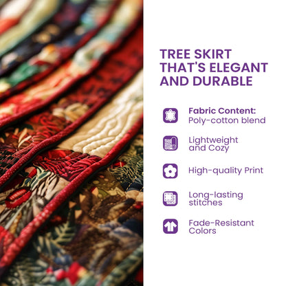 Cozy Book Quilted Tree Skirt GFTOMA6336